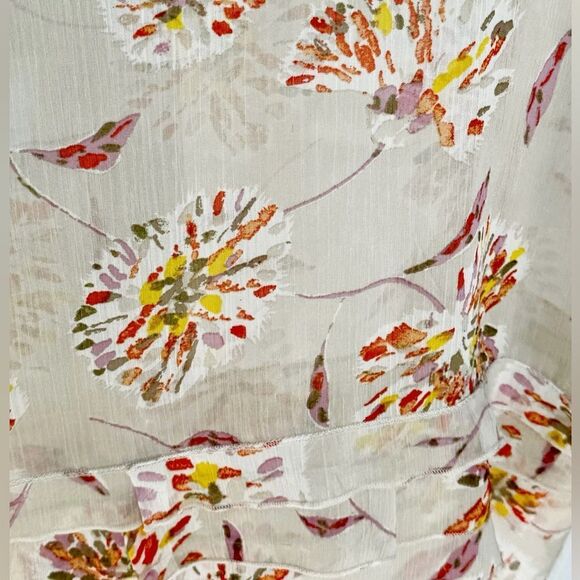 Old Navy Sheer Sleeveless Floral Lightweight Flowy Tank Top. Small. - Picture 4 of 8